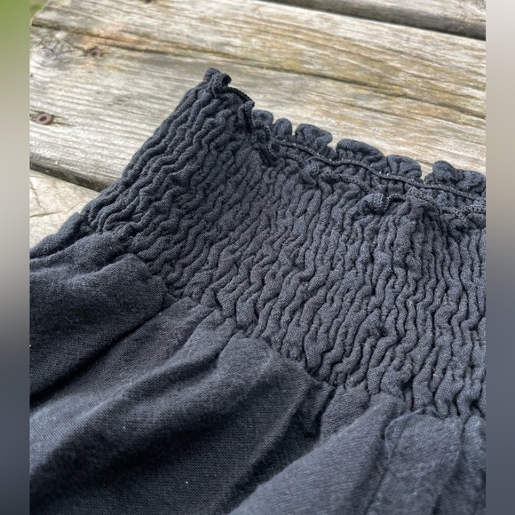 Black Wide Leg Juniors/Misses Size Small Lightweight Flowy Flare Pants - Picture 3 of 9